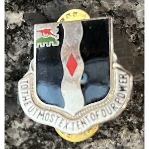 Vintage US Army 60TH Infantry Regiment Pin “To The Utmost Extent Of Our Power”
